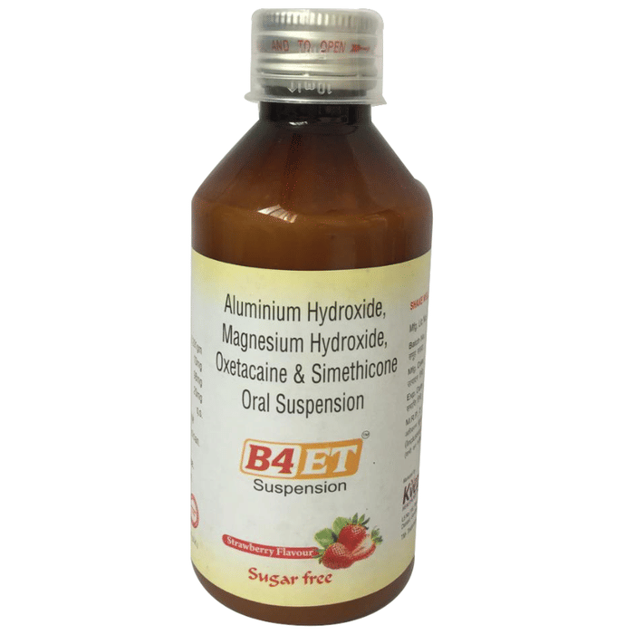 B4ET Oral Suspension Strawberry Sugar Free