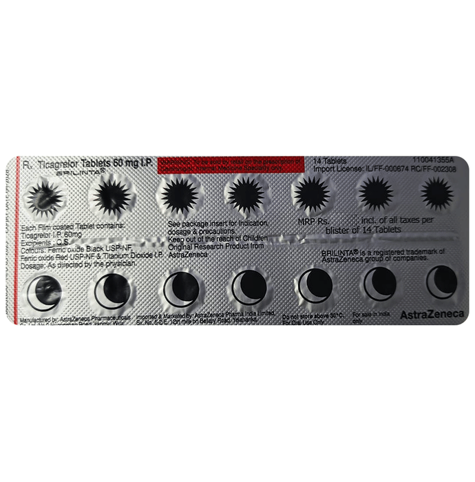 Brilinta 60mg Tablet