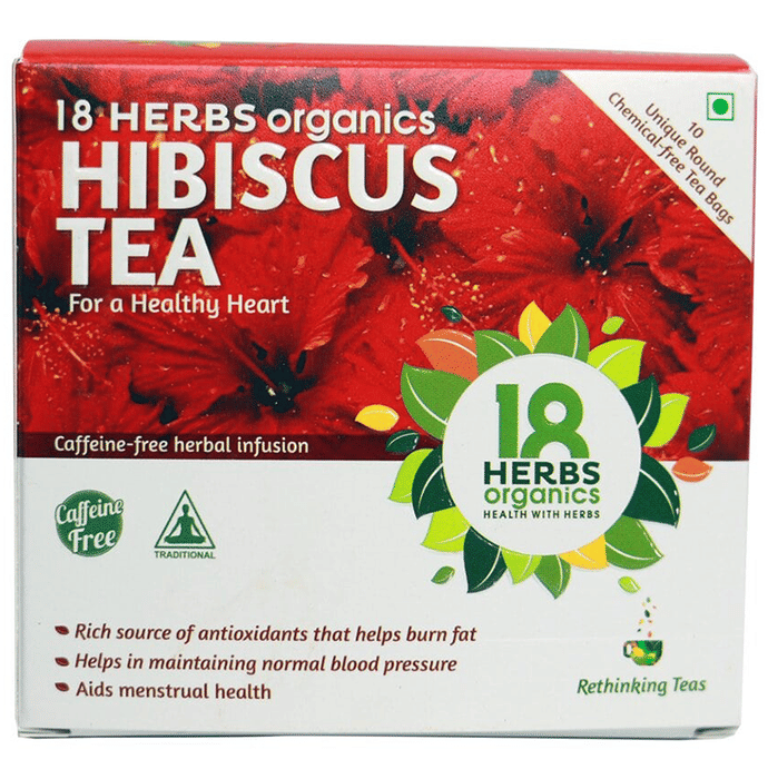 18 Herbs Organics Hibiscus Tea Bag (1.1gm Each)