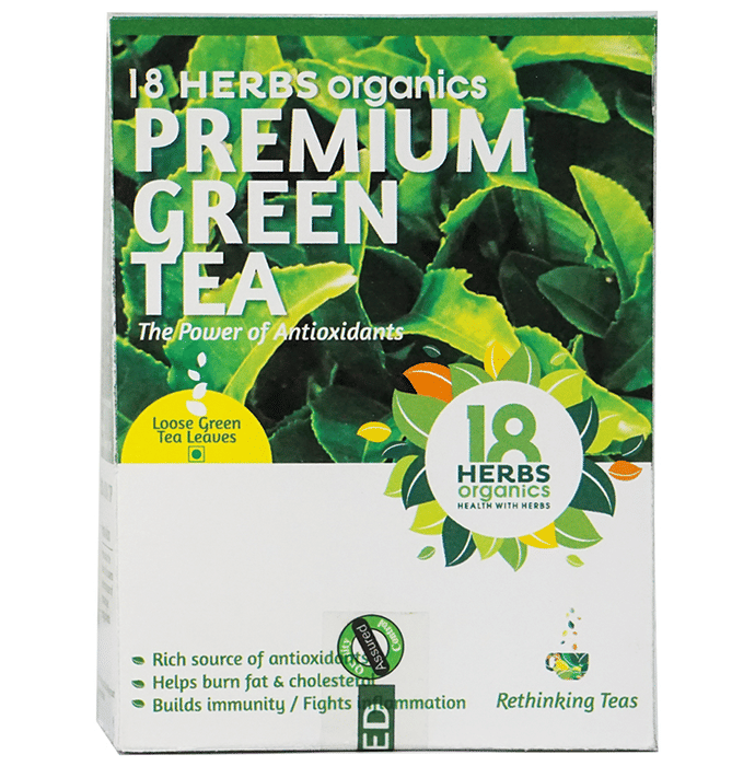 18 Herbs Organics Premium Green Tea Loose Green Tea Leaves