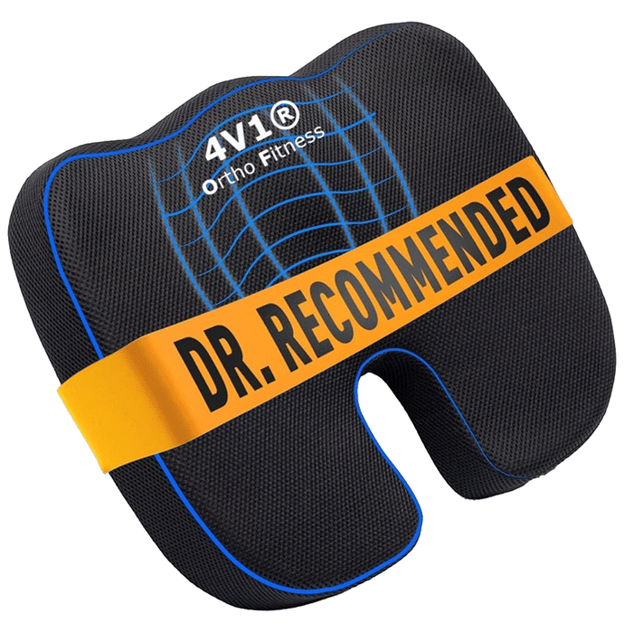 4V1 CX 1 Coccyx Orthopedic Seat Cushion Standard Black