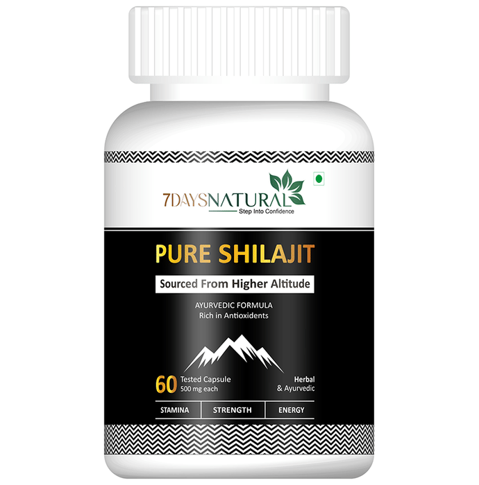 7Days Shilajit 500mg Capsule