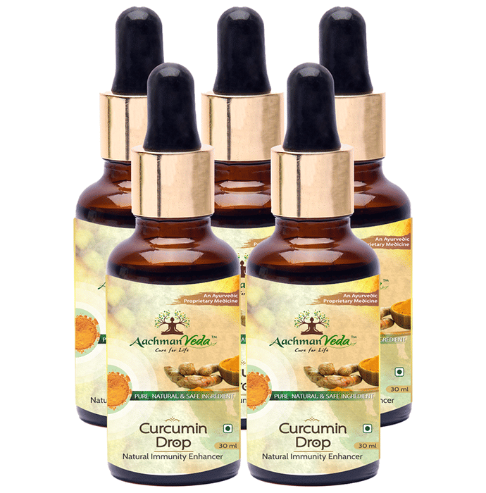 Aachman Veda Curcumin Drop Natural Immunity Enhancer (30ml Each)