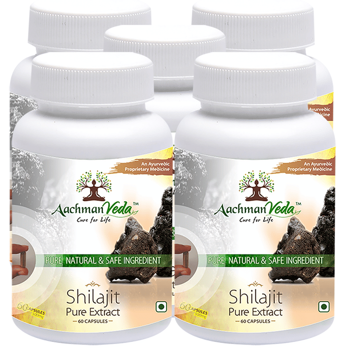 Aachman Veda Shilajit Pure Extract Capsule (60 Each)