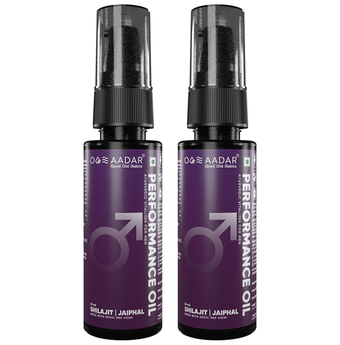 Aadar Performance Oil Ayurvedic Vitalizer for Men (30ml Each)