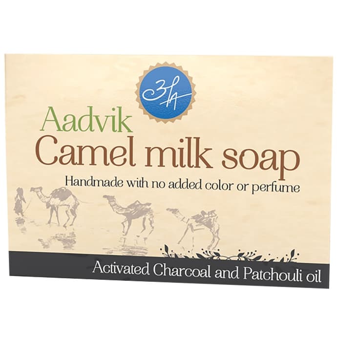 Aadvik Camel Milk Soap Activated Charcoal & Patchouli Oil