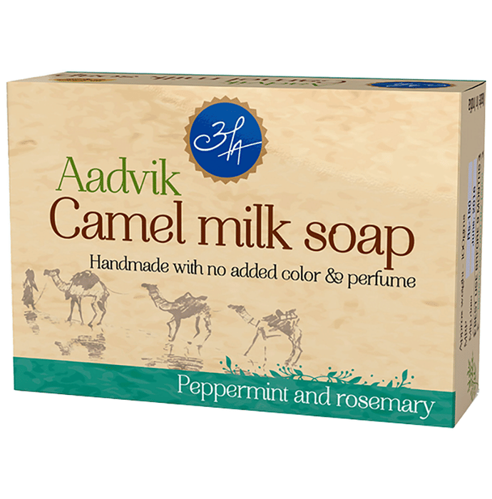 Aadvik Camel Milk Soap Peppermint and Rosemary