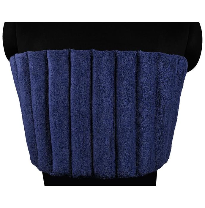 AaraamSek Microwavable Therapeutic Herbal Heating Pad for Upper and Lower Back Pain Navy Blue