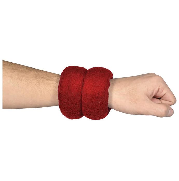 AaraamSek Microwavable Therapeutic Herbal Heating Pad for Wrist Pain Red