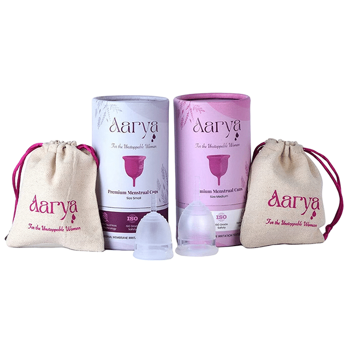 Aarya Medical Grade Silicone Reusable Menstrual Cup Small-Medium