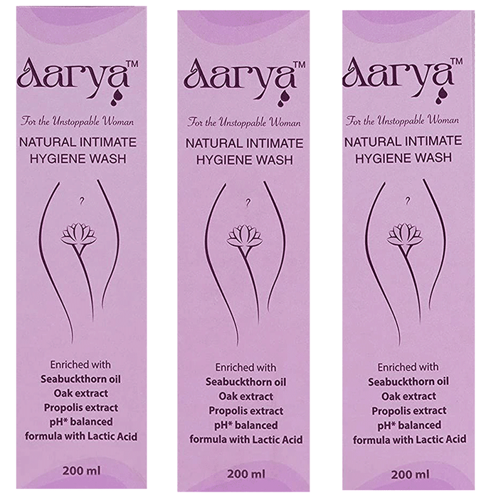 Aarya Natural Intimate Hygiene Wash for Women (200ml Each))