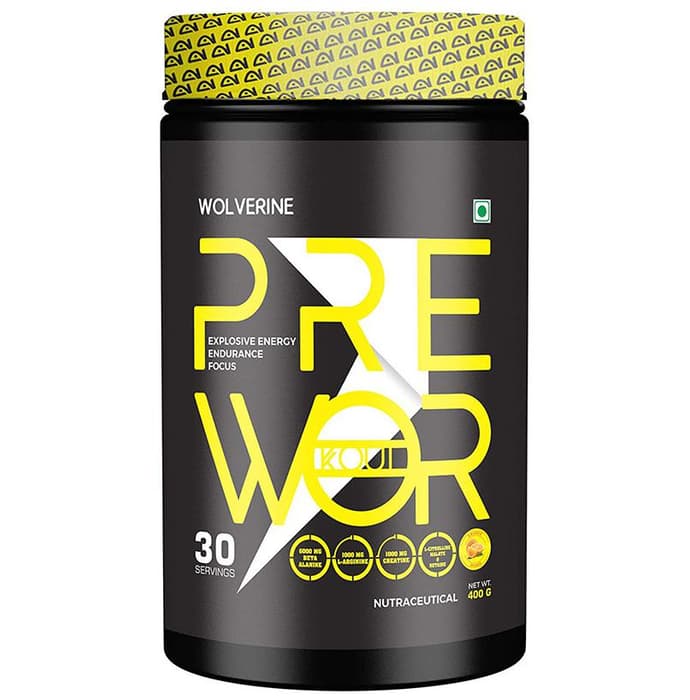 Absolute Nutrition Wolverine Pre Workout Powder Orange