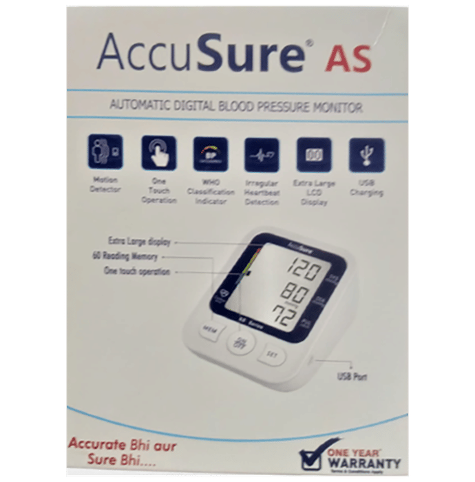 AccuSure AS Automatic Digital Blood Pressure Monitor