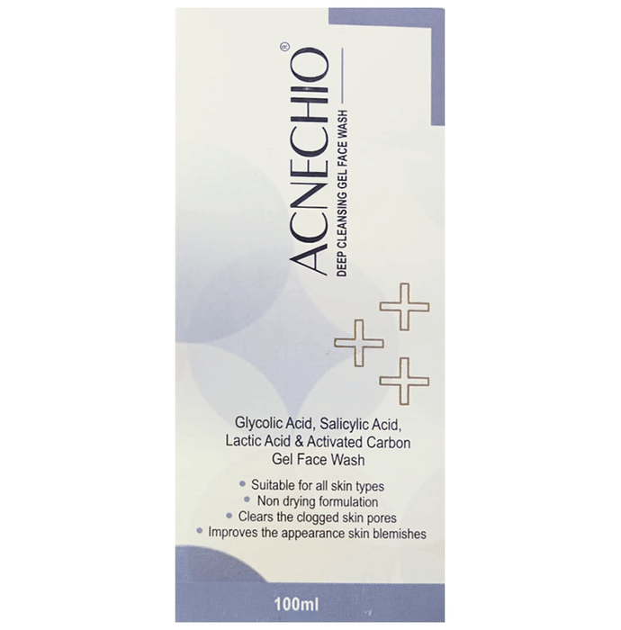 Acnechio Deep Cleansing Gel Face Wash | With Salicylic & Glycolic Acid for Blemishes