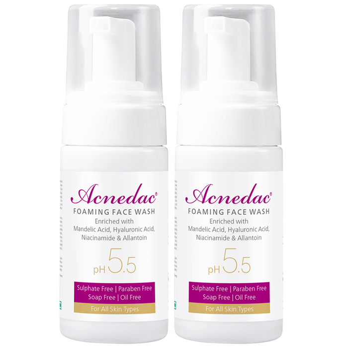 Acnedac PH 5.5 Foaming Face Wash (100ml Each)