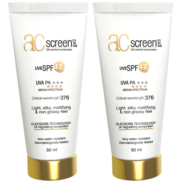 Acscreen Oil Control Sunscreen Gel (50ml Each) SPF 47