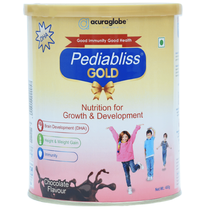 Acuraglobe Pediabliss Gold Powder Chocolate