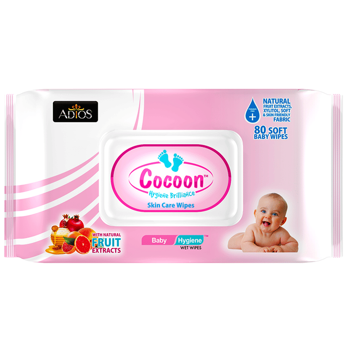 Adios Cocoon Skin Care Baby Wet Wipes Natural