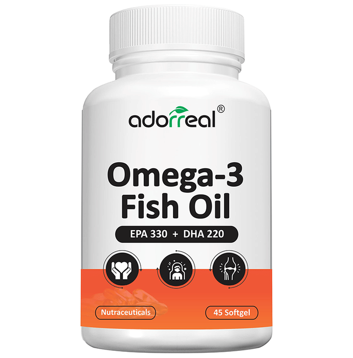 Adorreal Omega-3 Fish Oil EPA 330 + DHA 220 Softgels