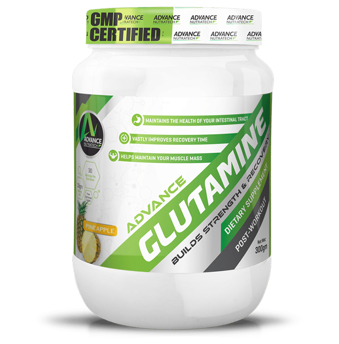 Advance Nutratech Glutamine Supplement Powder Pineapple
