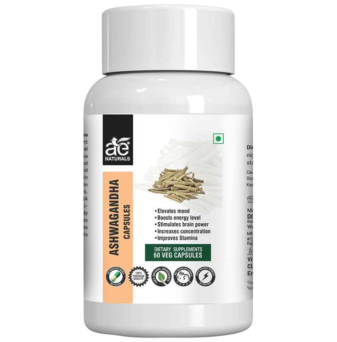 AE Naturals Ashwagandha Veg Capsule