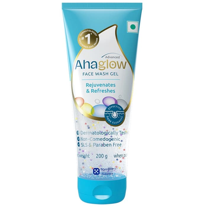 Ahaglow Advanced Skin Rejuvenating Face Wash | Effective Pore Cleanser | SLS & Paraben-Free Face Care Product