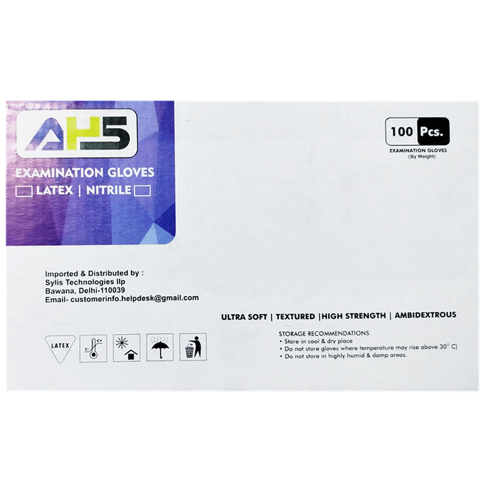 AHS Powder Free Latex Examination Gloves
