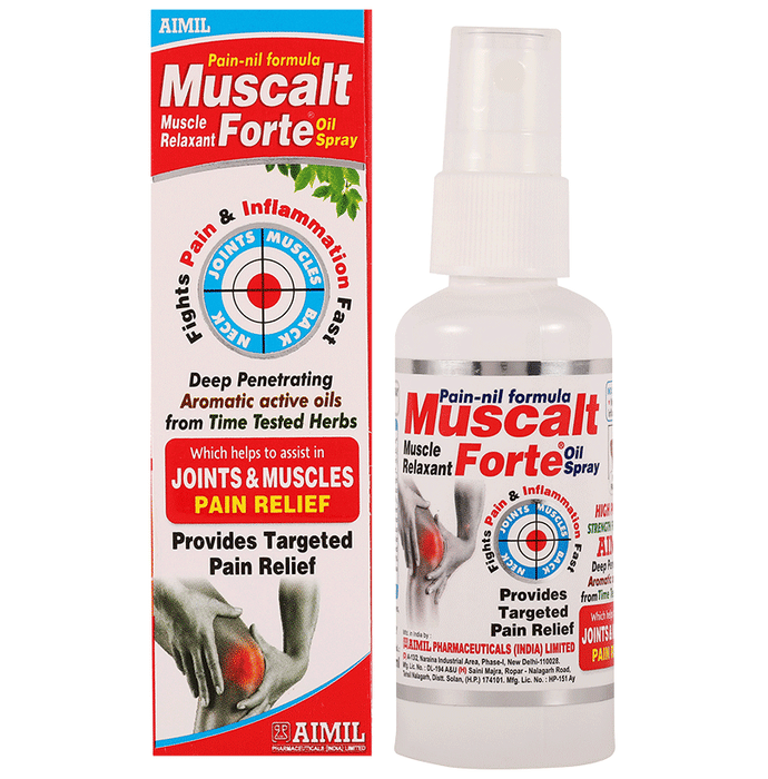 Aimil Muscalt Forte Oil Spray | Relieves Joint & Muscle Pain