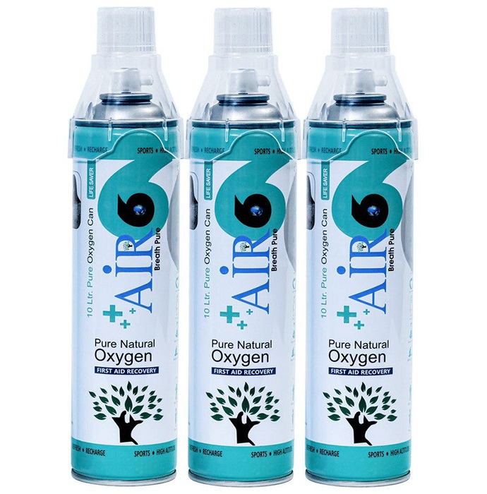 Air6 Pure Natural Oxygen Can (10ltr Each)