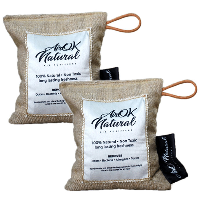AirOK Non Electric Air Purifying Bag (400gm Each) Activated Charcoal