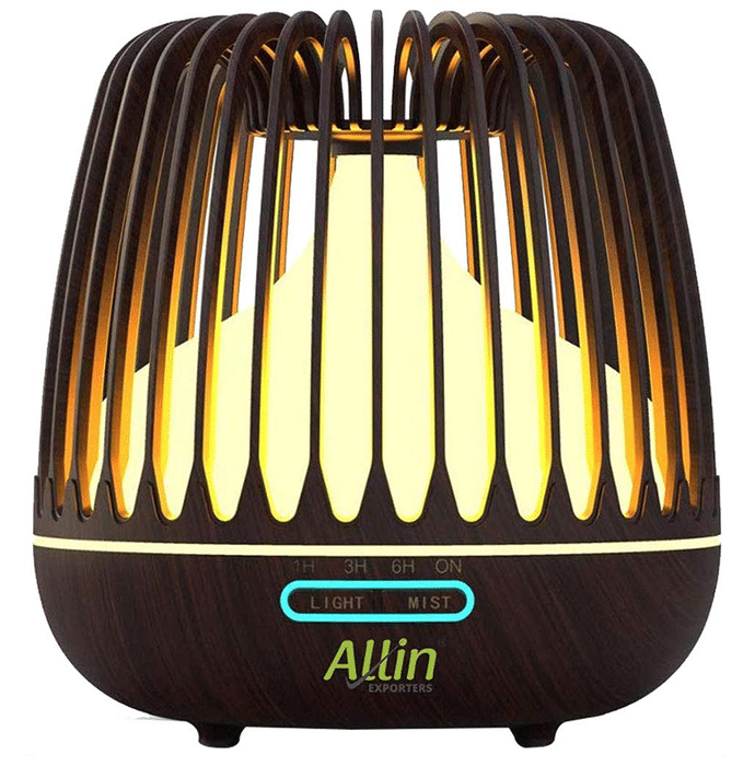 Allin Exporters DT 506H Aromatherapy Diffuser & Ultrasonic Humidifer (500ml Tank) Dark Wood