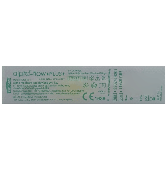 Alpha Flow IV Cannula 24G