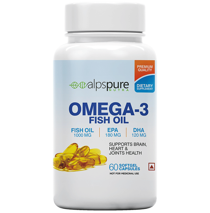 Alpspure Nutra Omega 3 Fish Oil 1000mg Softgel Capsule