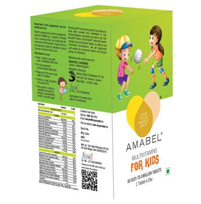 Amabel Multivitamins & Minerals For Kids Tablet