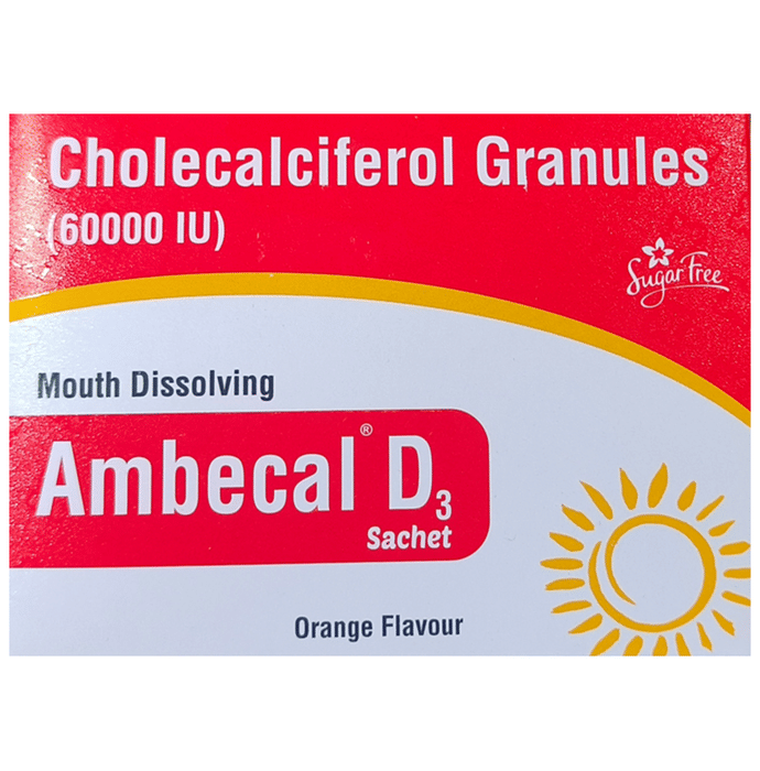 Ambecal D3 Sachet Orange Sugar Free