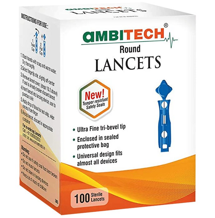 Ambitech Round Lancets (Only Lancets)
