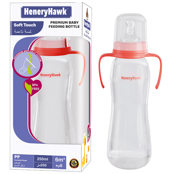 Ambitech Soft Touch Anti-Colic BPA Free Dumbell Shape Slim Neck Feeding Bottle