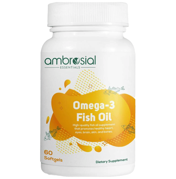 Ambrosial Omega 3 Fish Oil Softgels