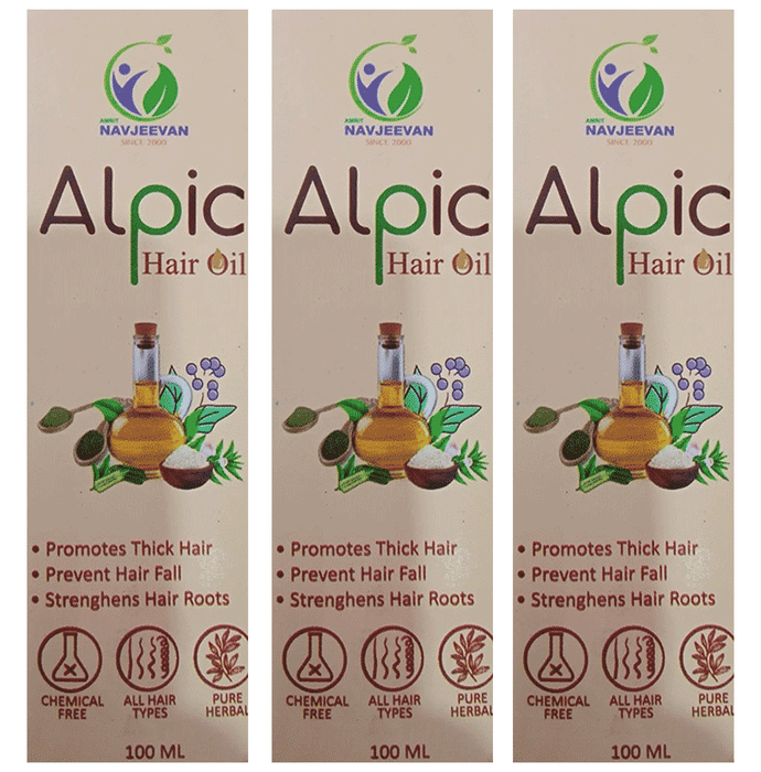 Amrit Navjeevan Alpic Hair Oil (100ml Each) Bottle