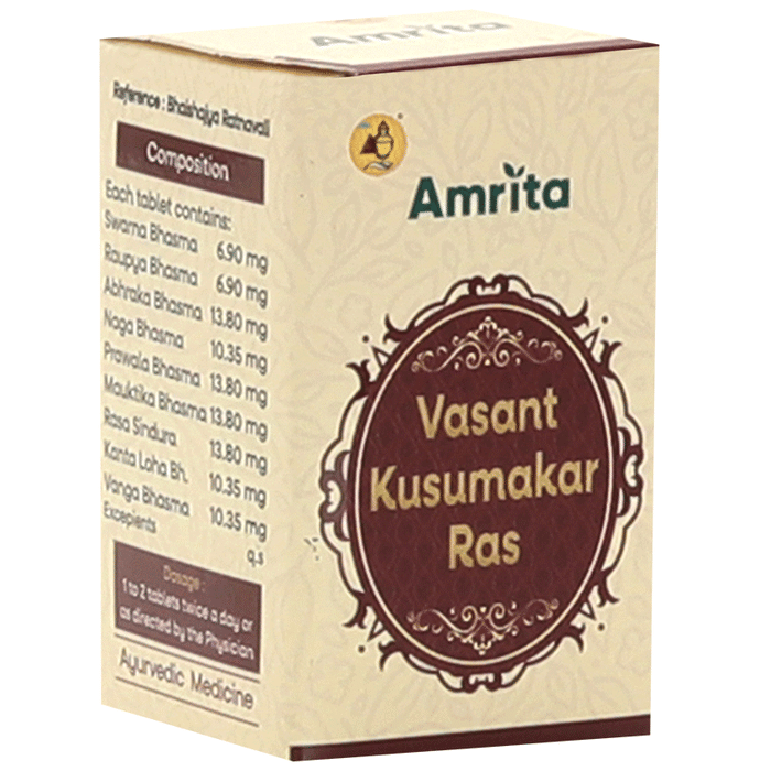 Amrita Vasant Kusumakar Ras Tablet