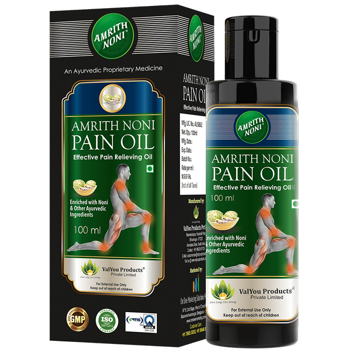 Amrith Noni Pain Relief Oil | For Joint & Muscle Pain Relief