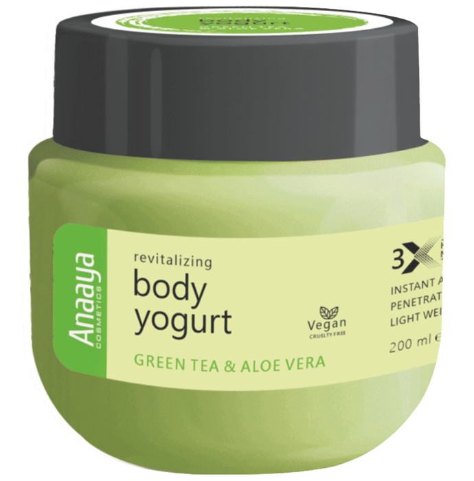 Anaaya Cosmetics Revitalizing Body Yogurt Green Tea and Aloevera