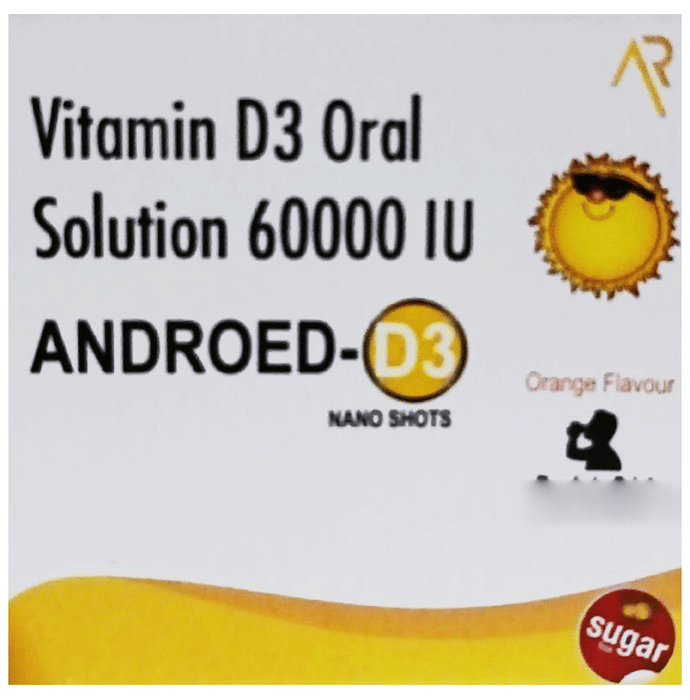 Androed-D3 Nano Shots (5ml Each) Orange Sugar Free