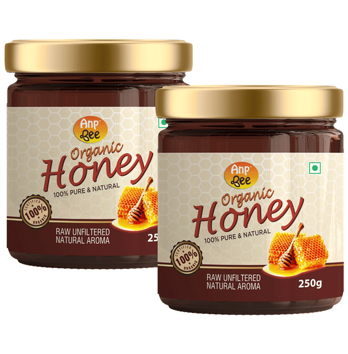 Anp Bee Organic Honey (250gm Each) Raw Unfiltered