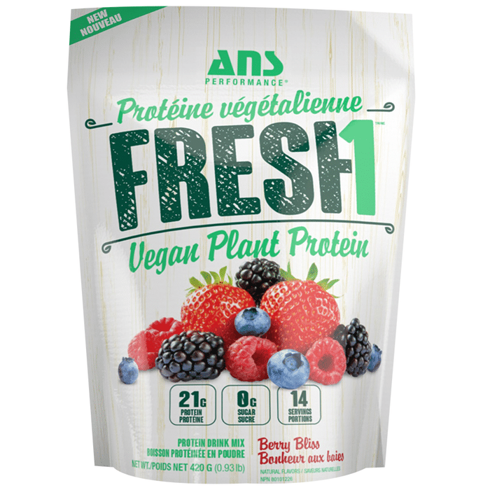 ANS Performance Fresh1 Vegan Plant Protein Powder Berry Bliss