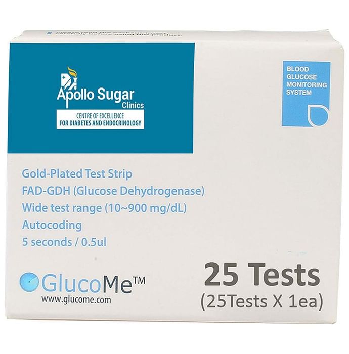Apollo Sugar Glucome Test Strips