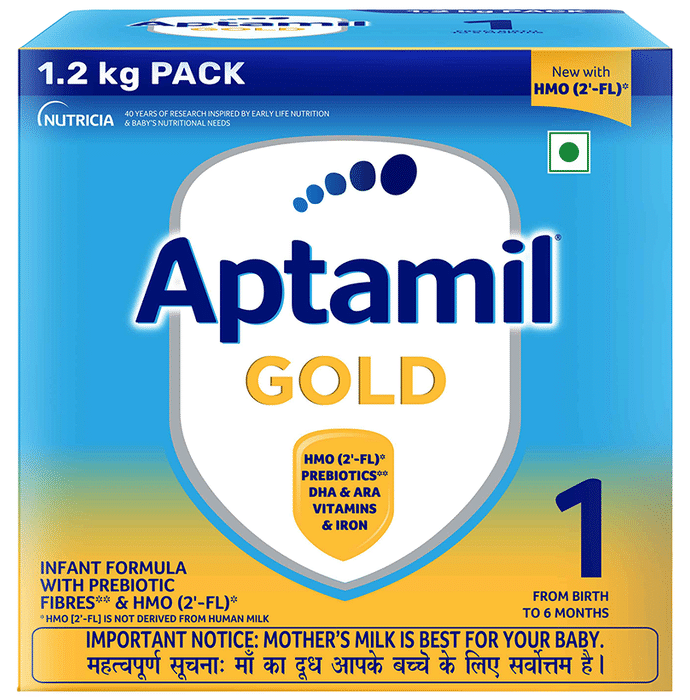 Aptamil Gold Stage 1 from Birth to 6 Months Infant Formula with Prebiotic