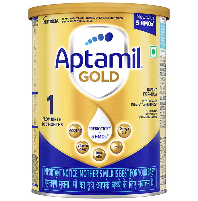 Aptamil Gold Stage 1 Infant Formula with Prebiotic | Powder for Babies up to 6 Months