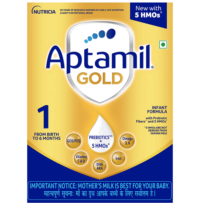Aptamil Gold Stage 1 Infant Formula with Prebiotic | Powder for Babies up to 6 Months