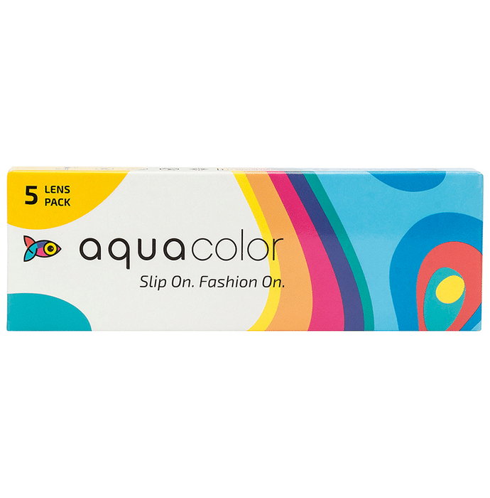 Aquacolor Daily Disposable Colored Contact Lens with UV Protection Optical Power -3.25 Spicy Gray